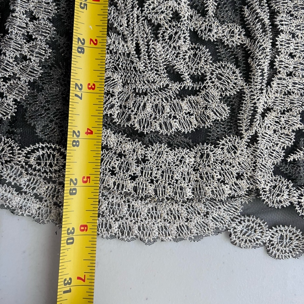 Cato Floral Embroidered Lace Mesh Sz 26/28W Whimsigoth Evening Tunic Top - Picture 9 of 11